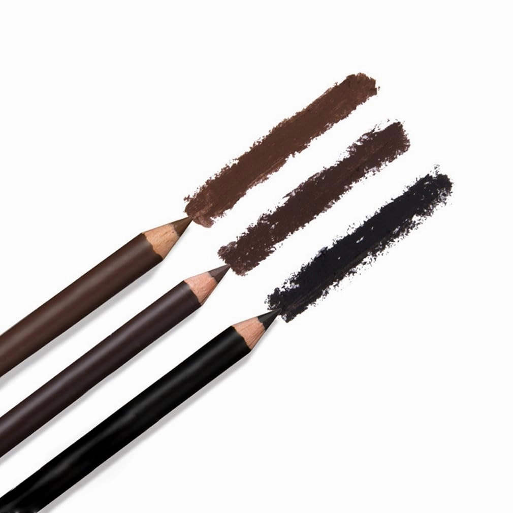 Systemous Eyeliner, 24 Hr Waterproof Eyeliner Duo Sharpenable Eye Pencil, 2-In-1 Eye liner And Eyebrow Pencil, No Smudging Or Fading, Smooth And Easy To Color (Dark Brown)