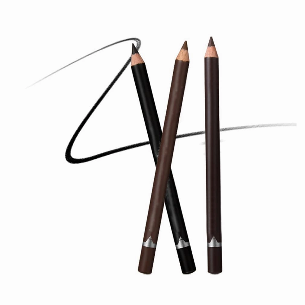 Systemous Eyeliner, 24 Hr Waterproof Eyeliner Duo Sharpenable Eye Pencil, 2-In-1 Eye liner And Eyebrow Pencil, No Smudging Or Fading, Smooth And Easy To Color (Dark Brown)