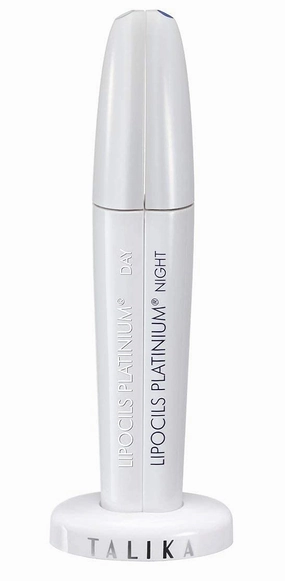 Talika Lipocils Platinum 2x 8.5ml - 2-in-1 Eyelash Growth Serum - Day and Night Double Serum Treatment - Boosts Growth, Density & Pigmentation