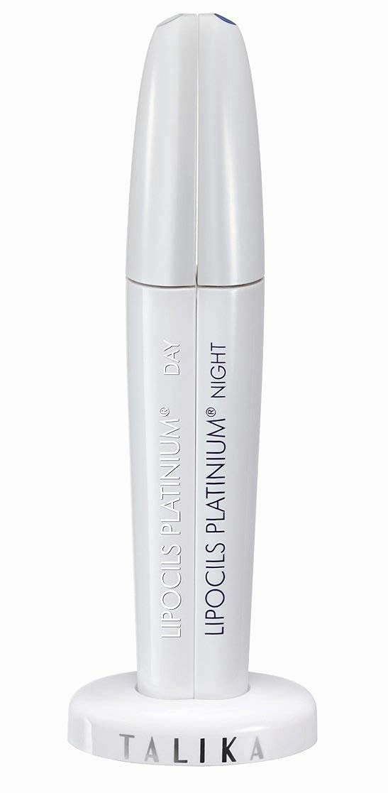 Talika Lipocils Platinum 2x 8.5ml - 2-in-1 Eyelash Growth Serum - Day and Night Double Serum Treatment - Boosts Growth, Density & Pigmentation