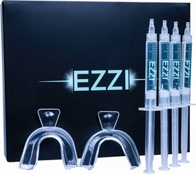 Teeth Whitening Kit for Sensitive Teeth | Overnight Whitener Gel 10% Carbamide Peroxide | for Discolored, Yellow, Brown, Black, Coffee, Smoking