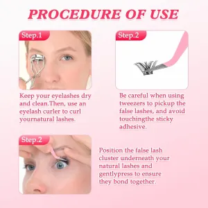 Tenderness Nature Style Self-adhesive Tender Nude Eyelashes Value Pack (80 pcs)
