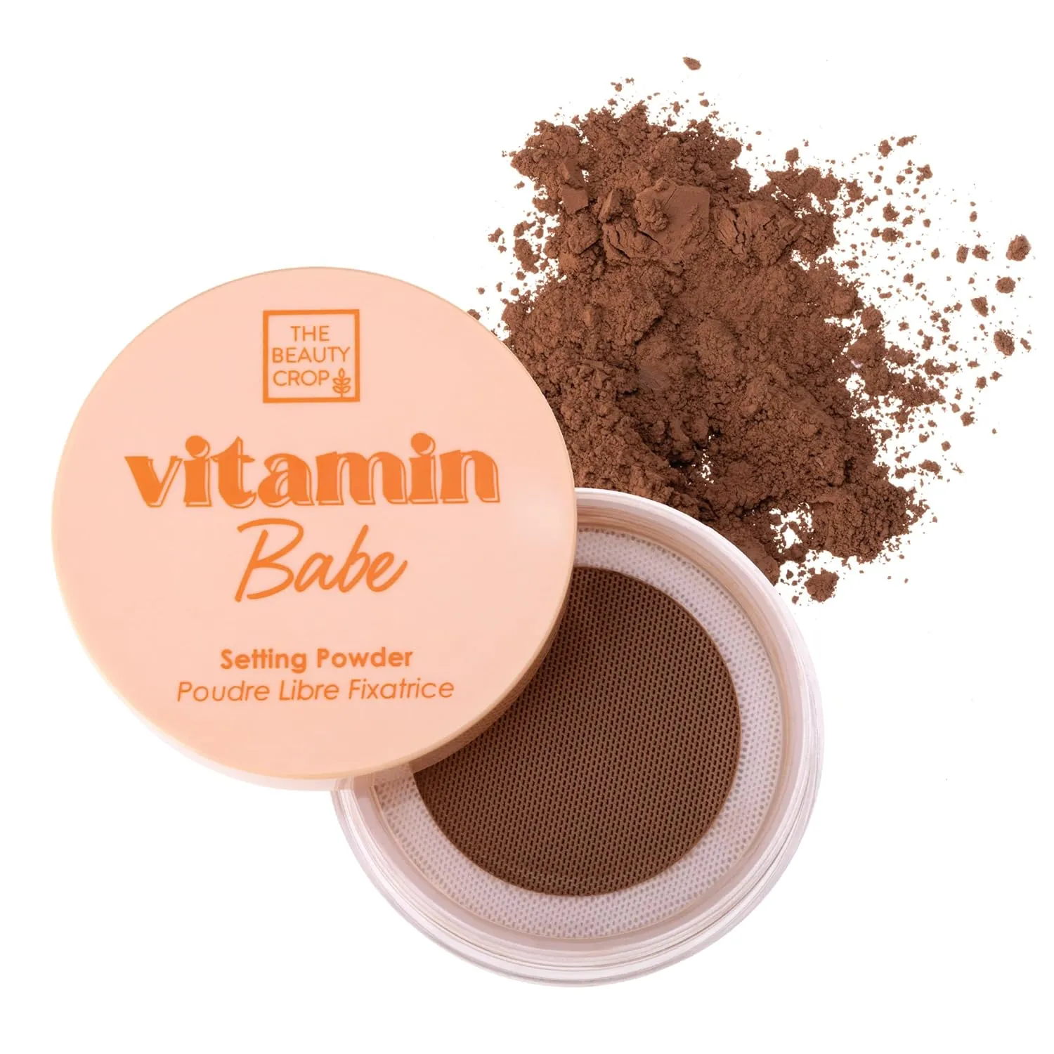 The Beauty Crop Vitamin Babe Setting Powder - Talc-Free Loose Powder for Flawless Finish - Rich Shade - 0.35 oz