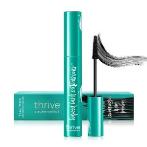 Thrive Mascar a Liquid Lash Extensions, Mascara Liquid for Thrive Lash Extensions Mascara-Brynn Thick and slender (Rich Black 10.7g）0.38 OZ