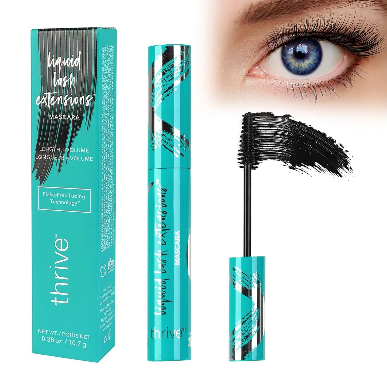 Thrive Mascara Liquid Lash Extensions(Rich Black 10.7g) 0.38 OZ