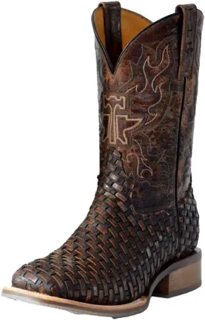 Tin Haul Western Boots Mens Ride Em Cowboy Brown 14-020-0077-0481 BR