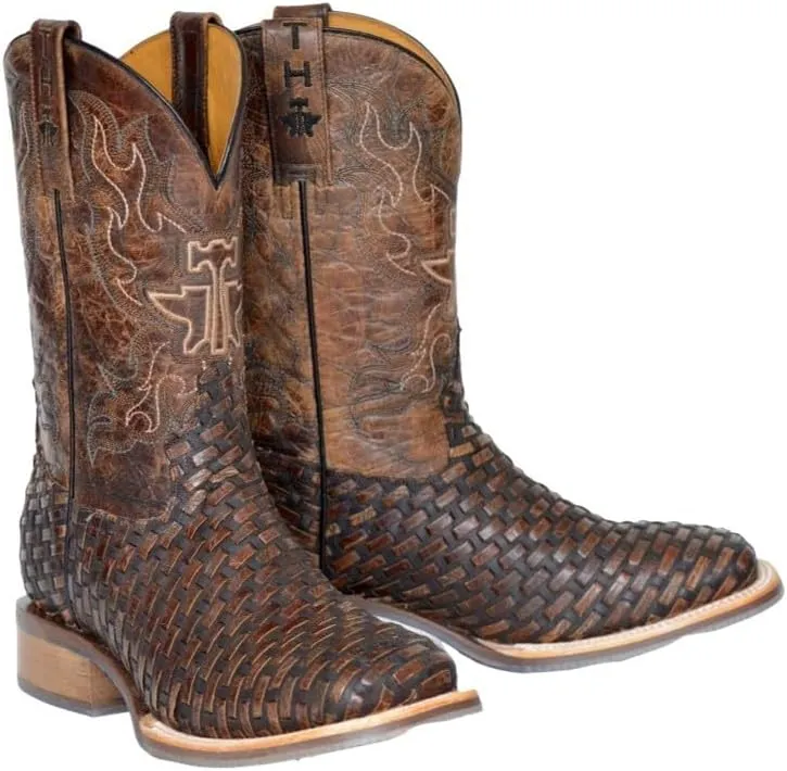 Tin Haul Western Boots Mens Ride Em Cowboy Brown 14-020-0077-0481 BR