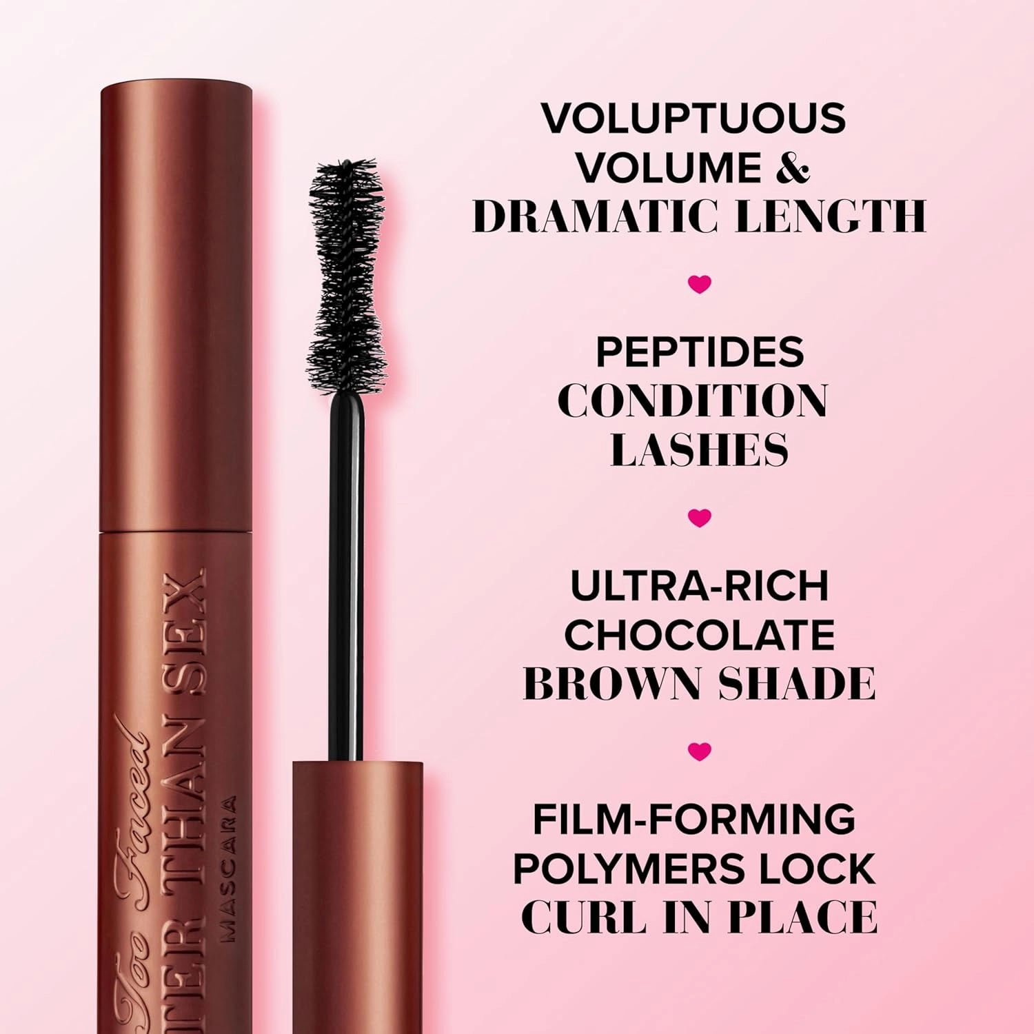 Too Faced Better Than Sex Volumizing Mascara | Volume, Length   Peptides