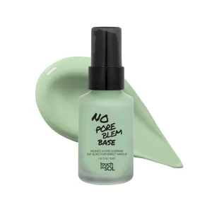 TOUCH IN SOL No Poreblem Redness Correcting Base Primer- Pore Minimizing Green Toned Makeup Base - Tone Neutralizing before Foundation - Minimize Rosacea, Redness 1.01 fl.oz.