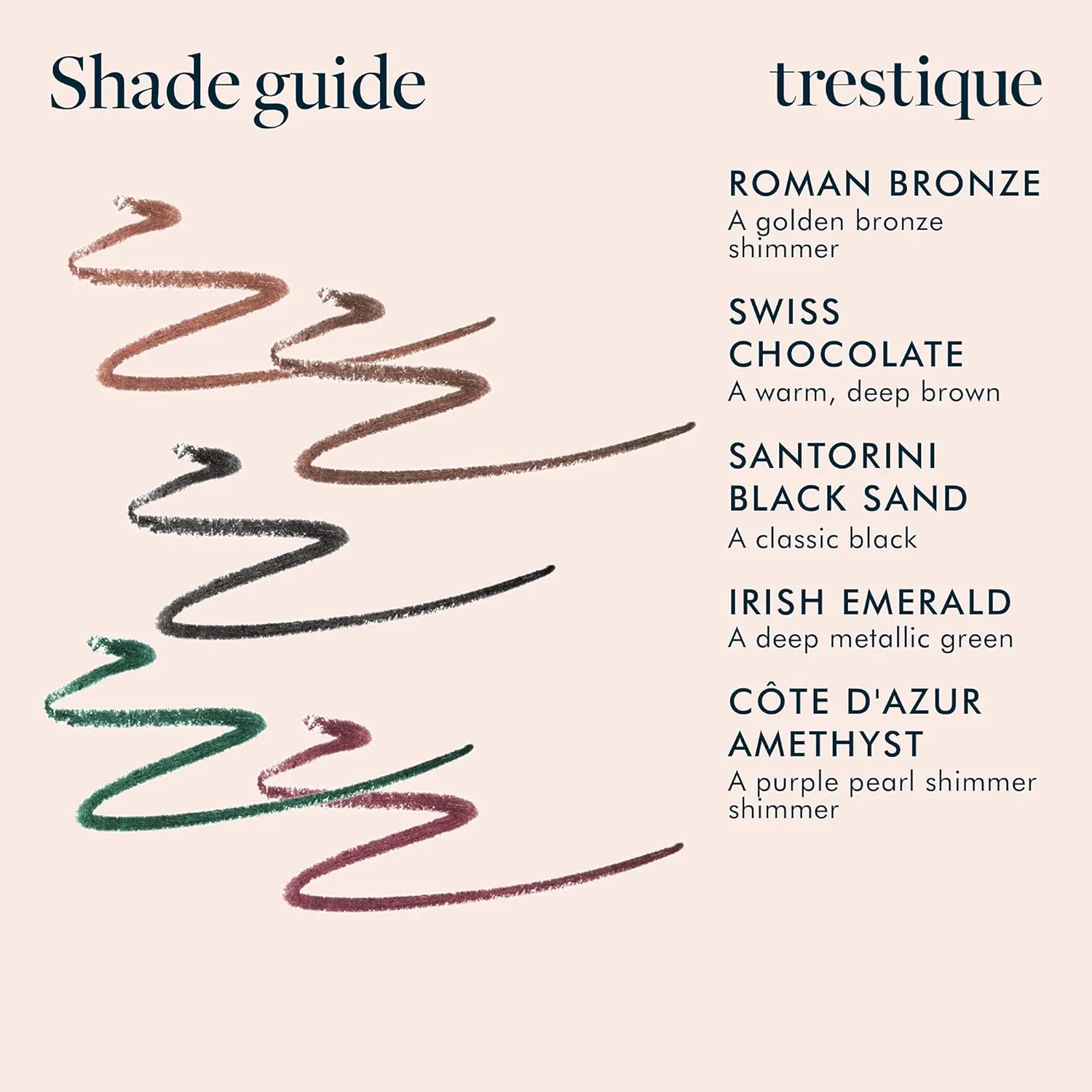TRE'STIQUE Eyeliner, Refillable Eyeliner Pencil With Built-In Smudger And Sharpener, Clean Beauty Eye Pencil, Sustainable 2-In-1 Eye Liner