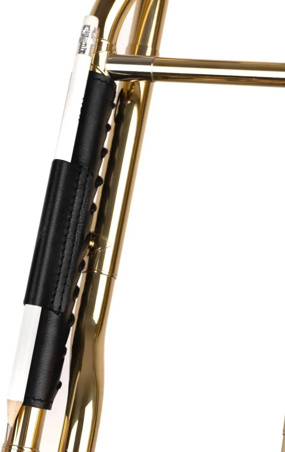 Trombone Neck Guard Padded. Genuine leather protection. Trombone neck cover Trombone neck wrap. Moist, dirt, oil protection. Protective neck pad. Trombone accessories (Black)
