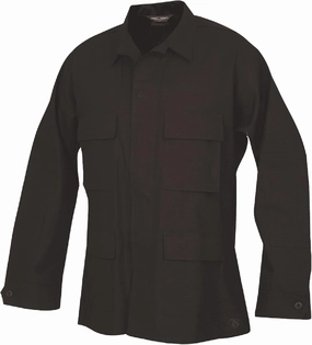 TRU-SPEC Mens Cotton BDU Coat, Black