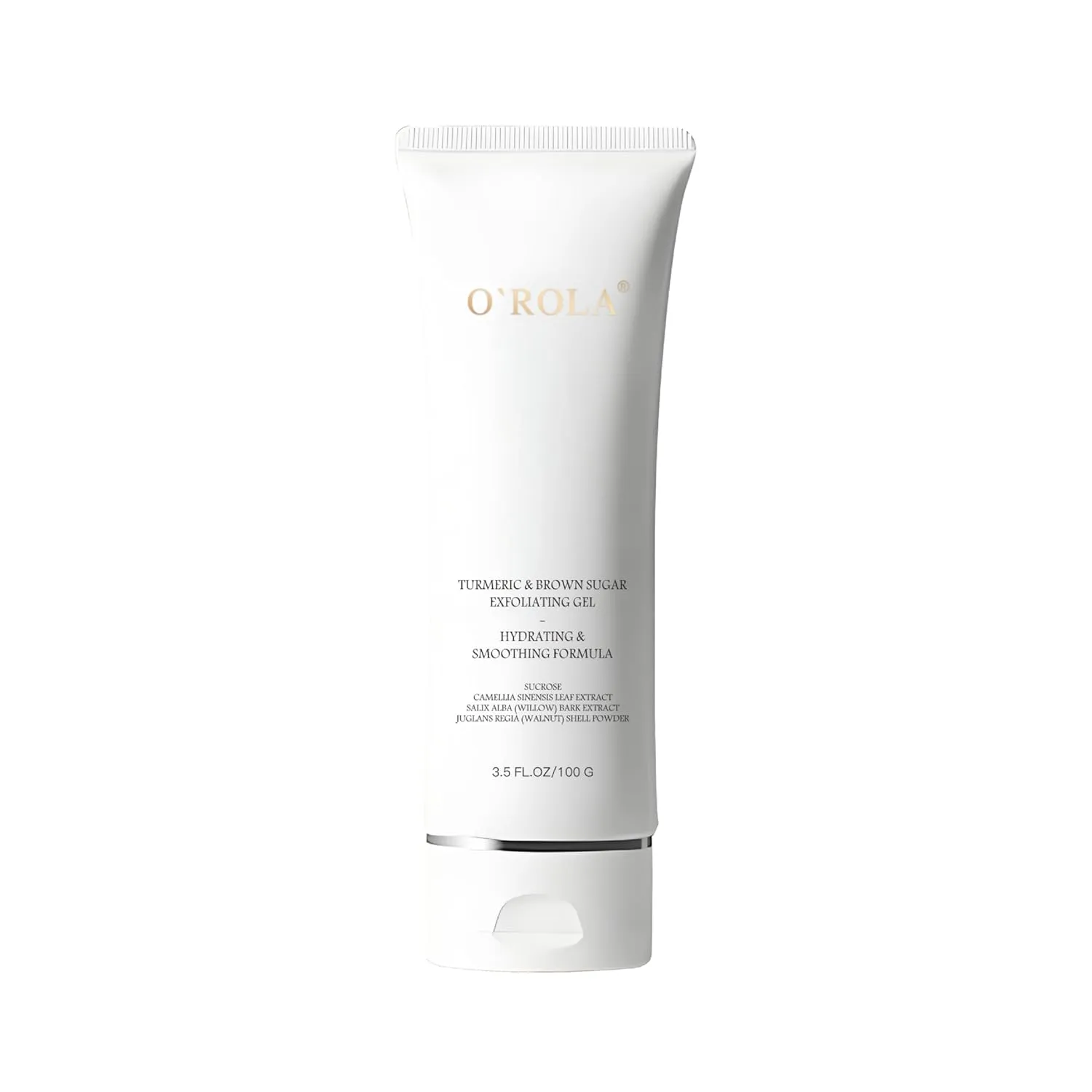 Turmeric & Brown Sugar Exfoliating Gel – Hydrating & Smoothing Face Scrub with Camellia Leaf, Walnut Shell & Willow Bark | Gentle Exfoliator for Dull Skin, 3.5 Fl Oz (100g)