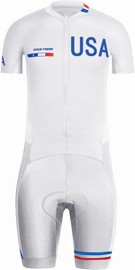 UGLY FROG Country Code Series Mens Short Triathlon Suit/Trisuit Cycling Skinsuits Speedsuit Compressible Biking wear