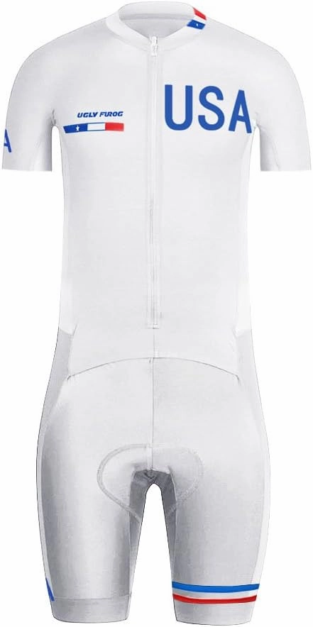 UGLY FROG Country Code Series Mens Short Triathlon Suit/Trisuit Cycling Skinsuits Speedsuit Compressible Biking wear