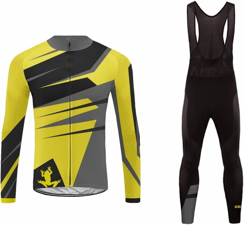 UGLY FROG Winter Fleece Mens Blaze Cycling Jersey Set Cold Wear Thermal Top   Cycling Tights Pants 3D Gel Padded Bike Suits