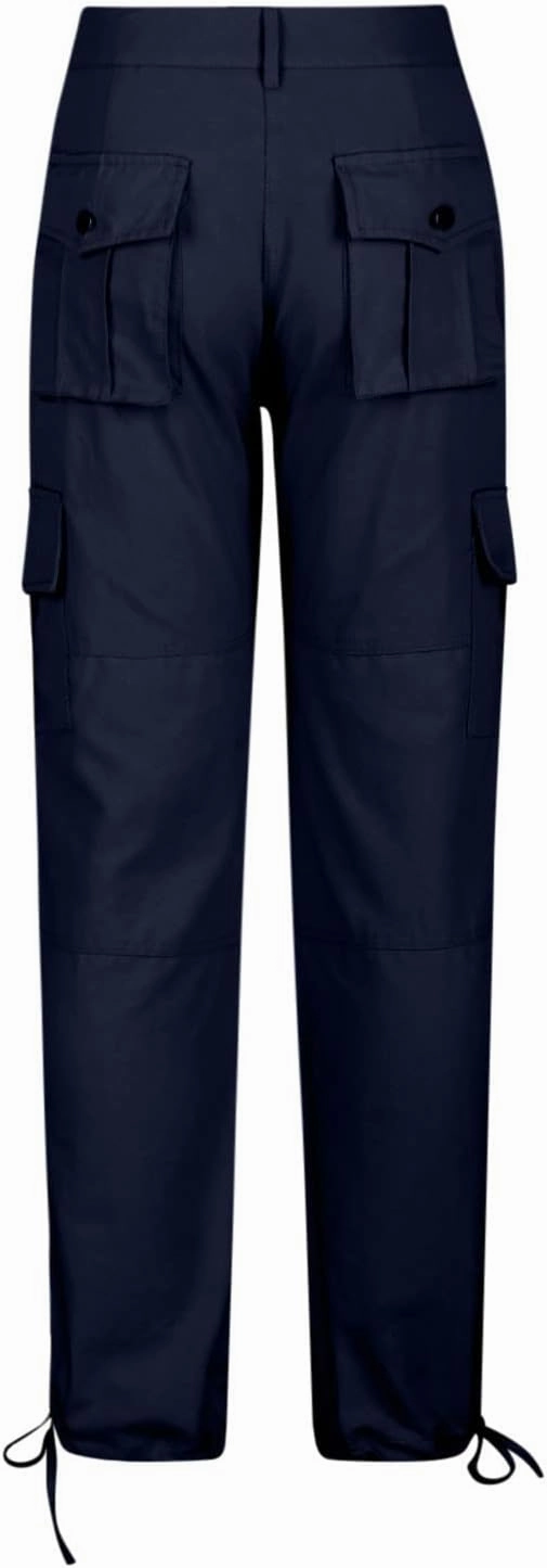 Uillui Military Women Cargo Pants Ripstop Multi-Pockets Corset Leg Bootleg Pant Low Waist Outdoor Hiking Tactical Cargo Pant