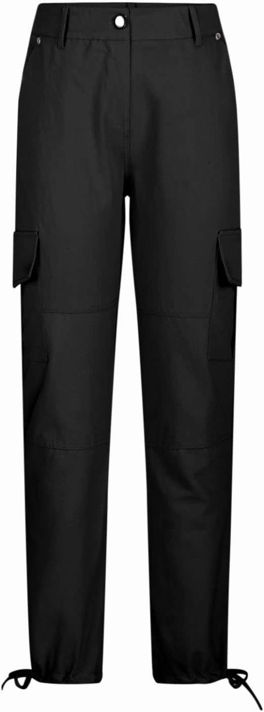 Uillui Military Women Cargo Pants Ripstop Multi-Pockets Corset Leg Bootleg Pant Low Waist Outdoor Hiking Tactical Cargo Pant