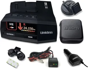 Uniden R8W Flagship Extreme Long Range Laser/Radar Detector   Uniden Smart Hardwire Kit RDA-HDWKT with Mute Button and LED Alert.