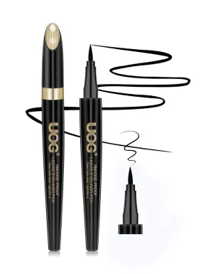 UOG Liquid Eyeliner - Waterproof, Smudge-Proof, Quick-Dry Formula with Precise Slender Brush Tip, Allergy-Free & Long-Lasting Up to 72 Hours. 1.0mL/0.035 Fl oz