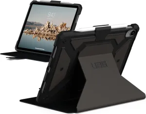 URBAN ARMOR GEAR UAG Designed for iPad 11" A16 11th Gen 2025, 10.9" 10th Gen 2022 Case A3354 A3355 A2696 - Rugged Protective Folio Cover w/Adjustable Stand & Pencil Holder, Metropolis SE Black