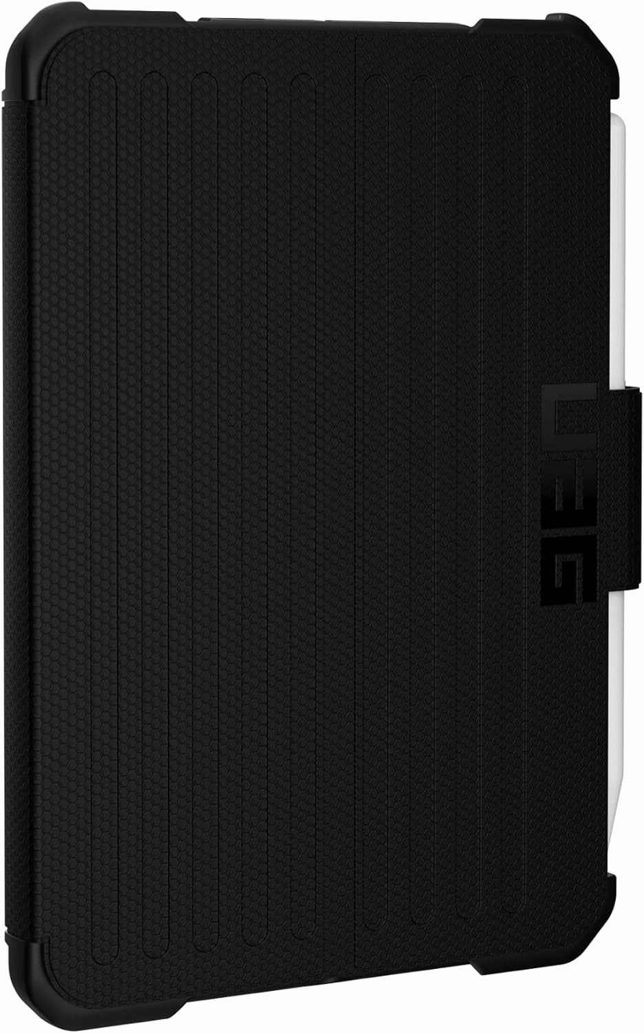 URBAN ARMOR GEAR UAG Designed for iPad Mini Case (6th Gen, 2021) Rugged Tactical Grip Exterior Material Heavy Duty Multi-Angle Viewing Folio Stand w/Pencil Holder Metropolis Protective Cover, Black