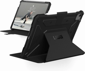 URBAN ARMOR GEAR UAG iPad Air 10.9-inch (4th Gen, 2020) Case Metropolis Folio Slim Heavy-Duty Tough Multi-Viewing Angles Stand Military Drop Tested Rugged Protective Cover, Black