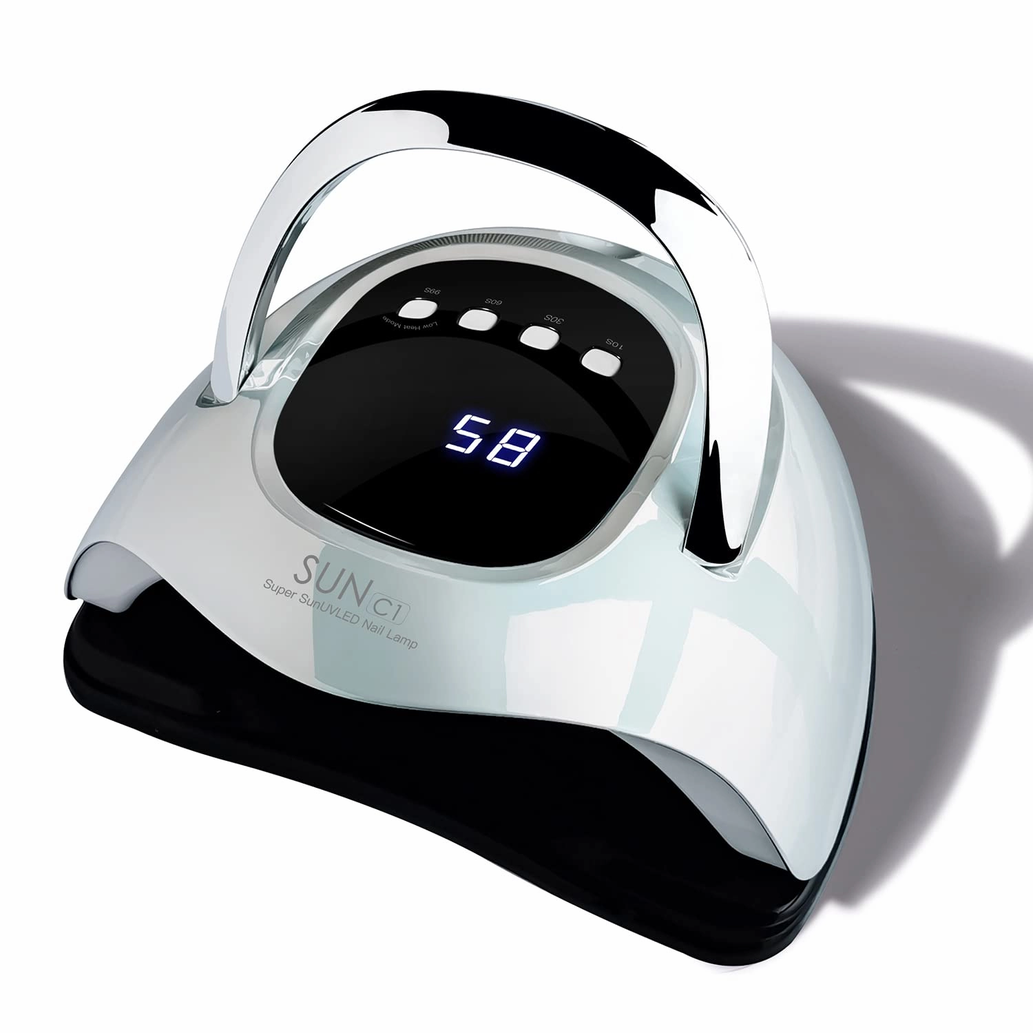 UV LED Nail Lamp, MIRAGE LAYON 288W UV Light Gel Nail Dryer with 63 Lamp Beads, Auto Sensor and 4 Timers LCD Display, Professional Gel UV lamp for Fingernail and Toenail