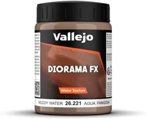 Vallejo - Diorama FX Water Textures | Muddy Water 200 ml (6.76 fl.oz.)