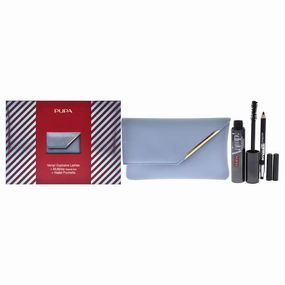 Vamp! Explosive Lashes and Multiply Set by Pupa Milano for Women - 3 Pc 0.40oz Vamp! Explosive Lashes Mascara - 110 Black, 0.03oz Multiplay Eye Pencil - 09 Black, Wallet