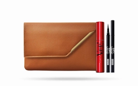 Vamp! Sexy Lashes and Skinny Liner Set by Pupa Milano for Women - 3 Pc 0.40oz Vamp! Sexy Lashes Mascara - 011 Black, 0.034oz Skinny Liner, Handy Bag