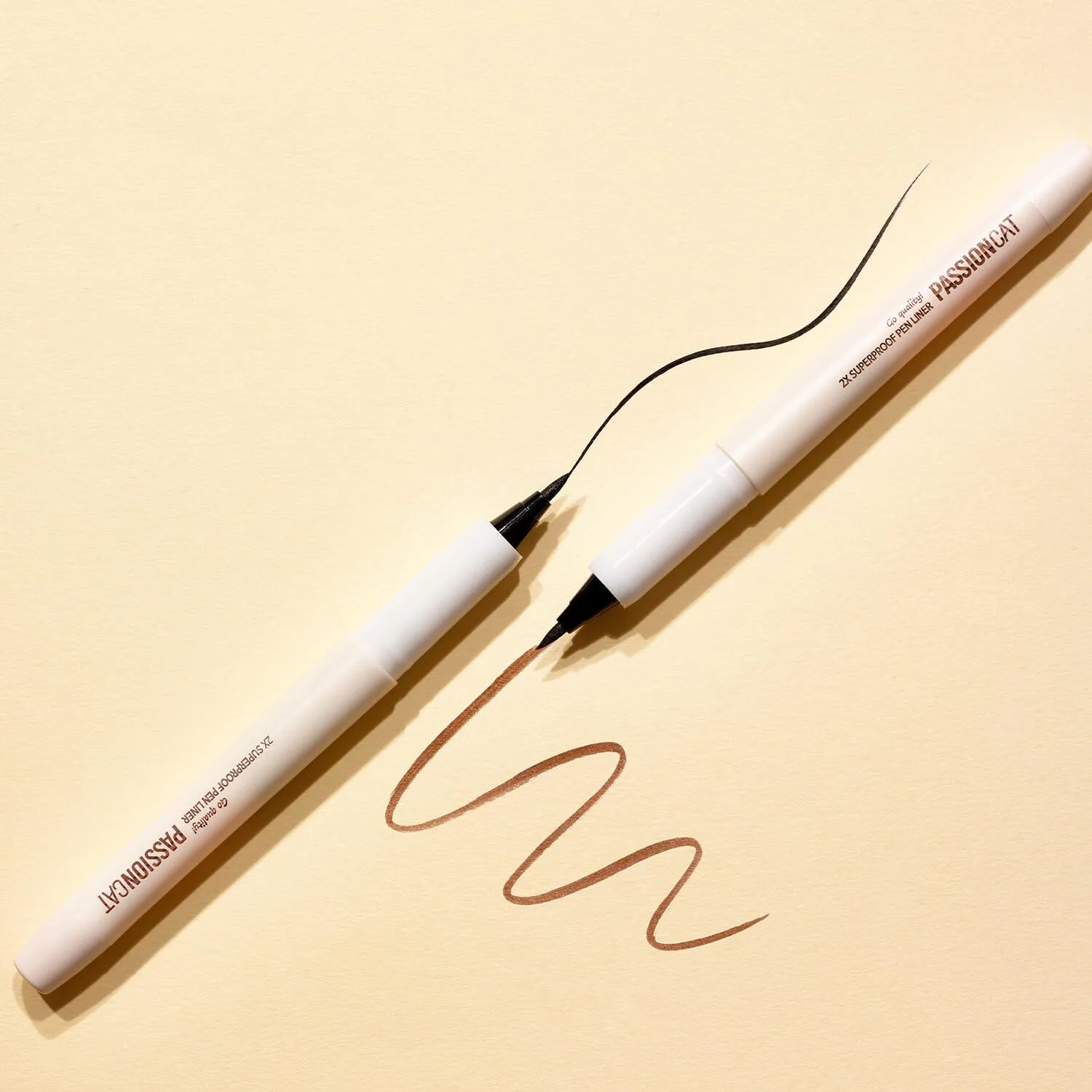 Vegan, hypoallergenic Liner |Classic liner for beginners | Ultra Slim Ink Liner, Waterproof Liquid Liner, Long Lasting 2X Superproof Pen Liner No.1 Black (1.0g)