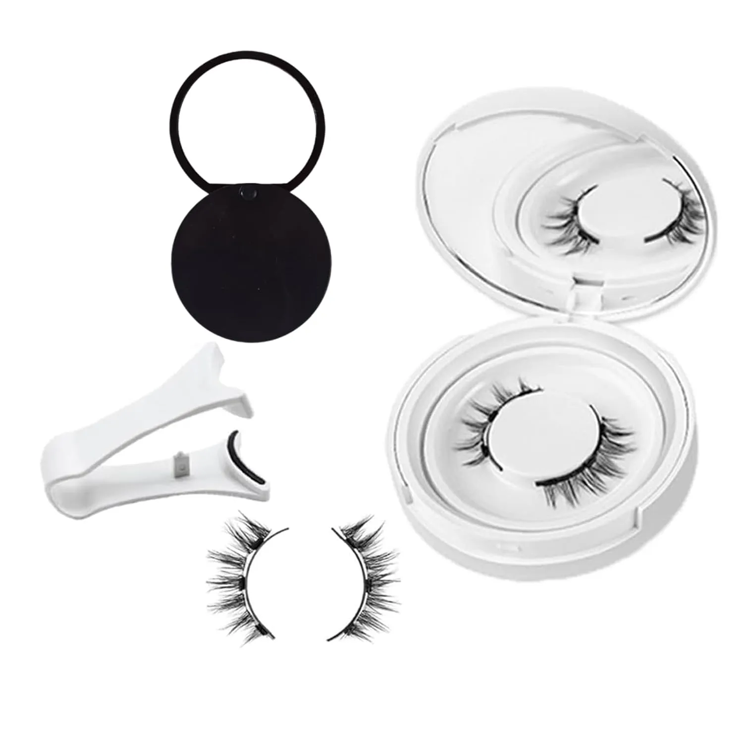 Velleara Magnetic Lashes Natural Look,Velleara Magnetic Eyelashes Kit with Applicator (Fuller)