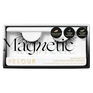 Velour Magnetic Eyelashes, Luxurious False Lashes, Reusable Eyelashes, Wear up to 30x & Vegan, All Eye Shapes, Natural Lashes, Magnetic Eyeliner not Included (She's A Magnet)