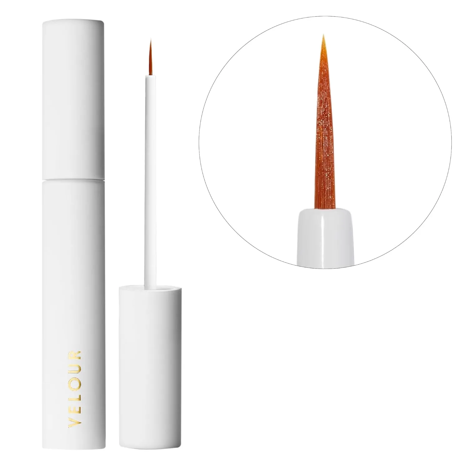Velour Strong Eyelash Glue – Super Hold Vegan Lash Adhesive, Brush on Applicator – Premium, Latex-Free Individual Bond for Strip Eyelash Extensions, False Lashes (White)