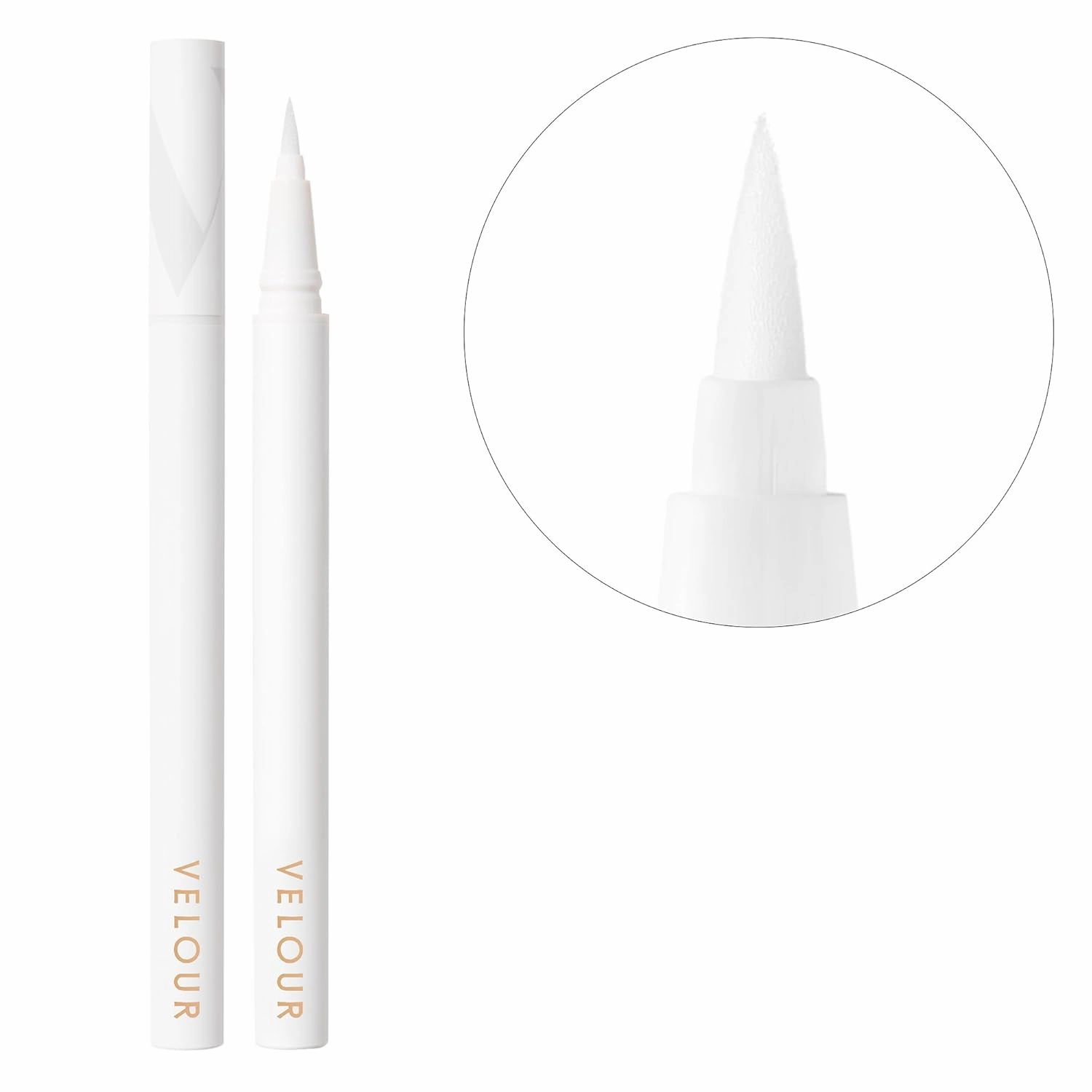 Velour Glue & Go Pen Clear Lash Adhesive - Precision Tip Lash Glue Liner Pen - Beginner Friendly Lash Adhesive Pen for False Eyelashes - Gentle & Dermatologist Tested - Eyelash Glue Pen Dries Clear