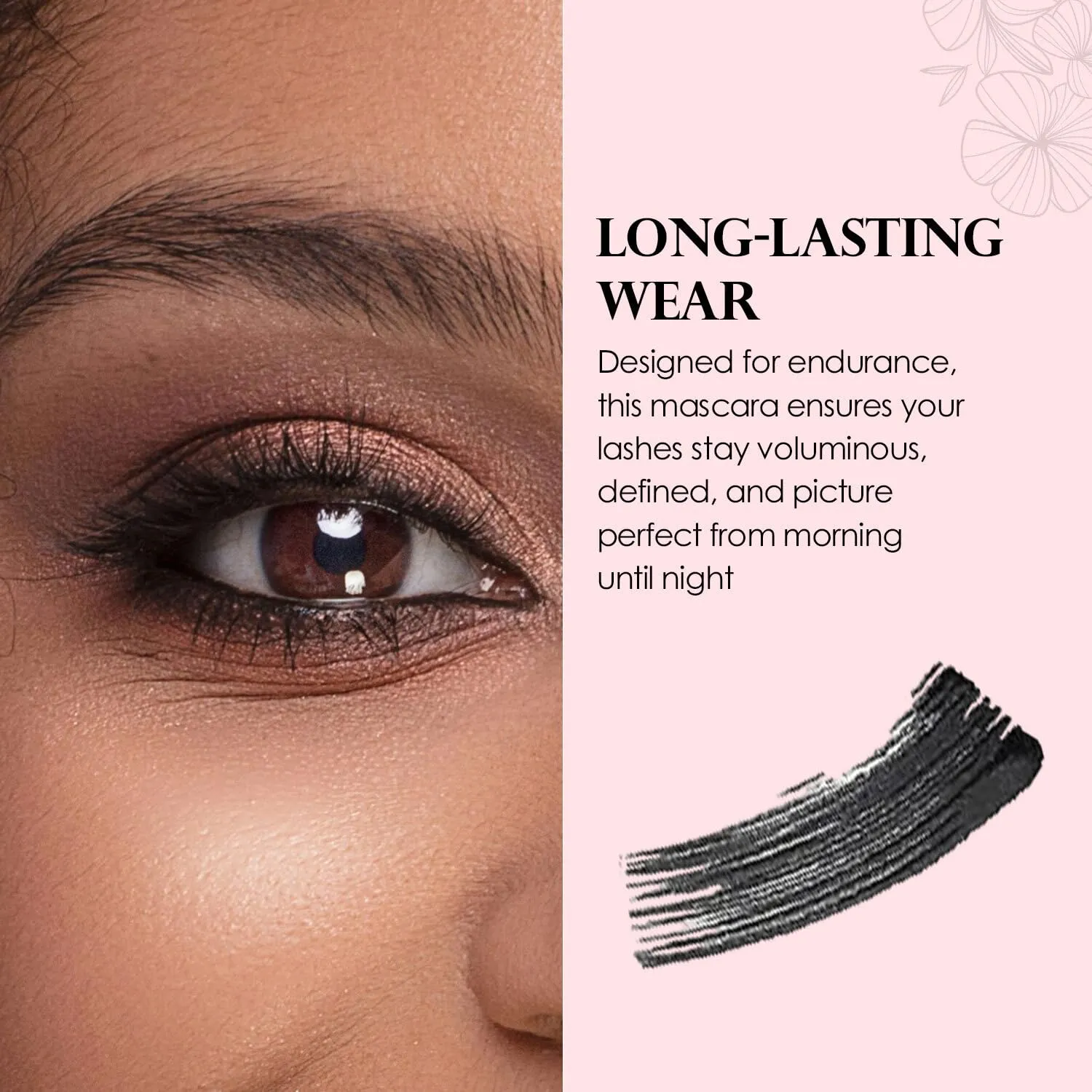Vera Moore Mascara for Ultimate Volume & Long Lashes, Telescopic & Tubing Options, High-Definition Finish, Smudge-Proof, All-Day Wear, Easy Removal (Black, 0.28 oz)