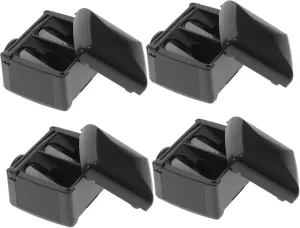 VICASKY Dual-Ended Makeup Pencil Sharpener Set for Eyeliner Lipstick Brow Pencils Compact Easy to Use 4pcs Random