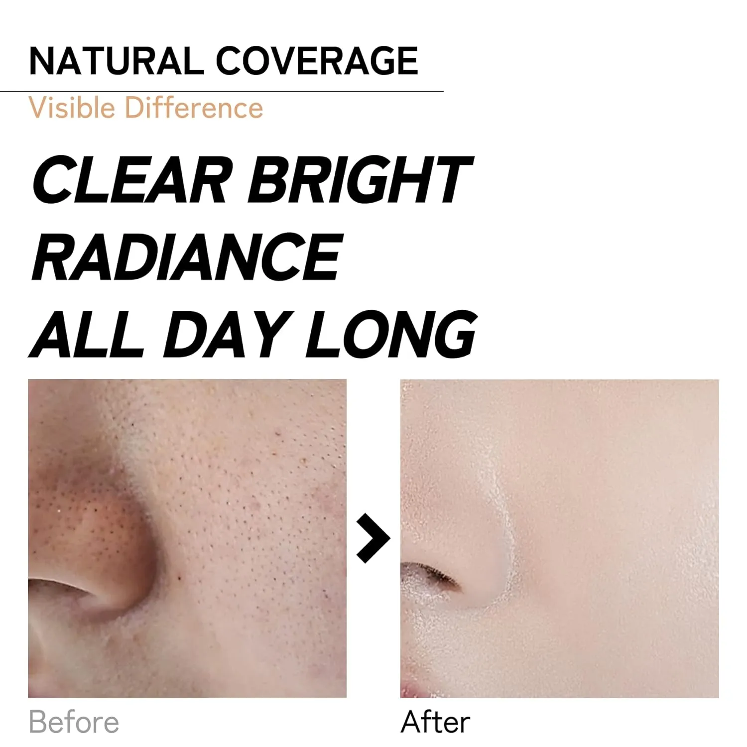 VINNE Korean Cushion Foundation, Lightweight, Essence Makeup Natural and Dewy Finish, 12-Hour Lasting Effect, 0.42 Oz- #21 Light Beige (Refill Not Included)