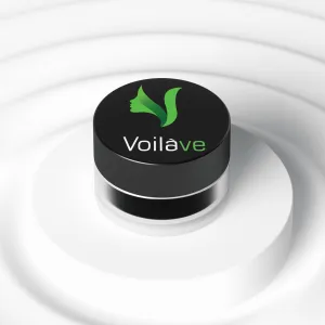 VoilaVe Black Liquid Gel Eyeliner - Waterproof, Smudge-Proof, Long-Lasting Formula - Available in 5 Shades for Precise Application, 0.0246oz / 7g