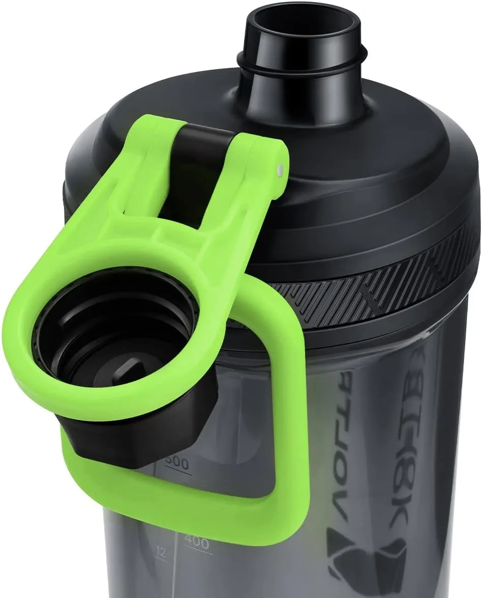 VOLTRX Shaker Bottle, Gallium USB C Rechargeable Electric Protein Mixer, Shaker Cups for Protein and Meal Replacement Shakes, BPA Free, Made with Tritan, 24oz