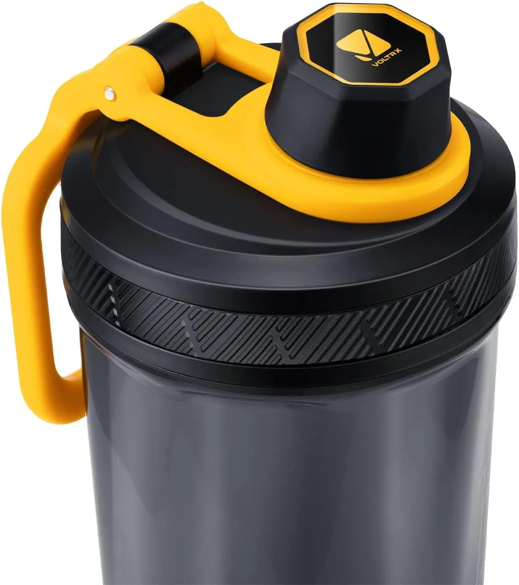 VOLTRX Shaker Bottle, Gallium USB C Rechargeable Electric Protein Shake Mixer, Shaker Cups for Protein Shakes and Meal Replacement Shakes, BPA Free, Made with Tritan, 24oz