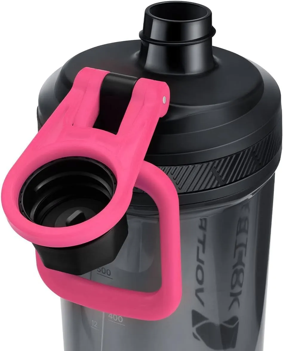 VOLTRX Shaker Bottle, Gallium USB C Rechargeable Electric Protein Shake Mixer, Shaker Cups for Protein Shakes and Meal Replacement Shakes, BPA Free, Made with Tritan, 24oz
