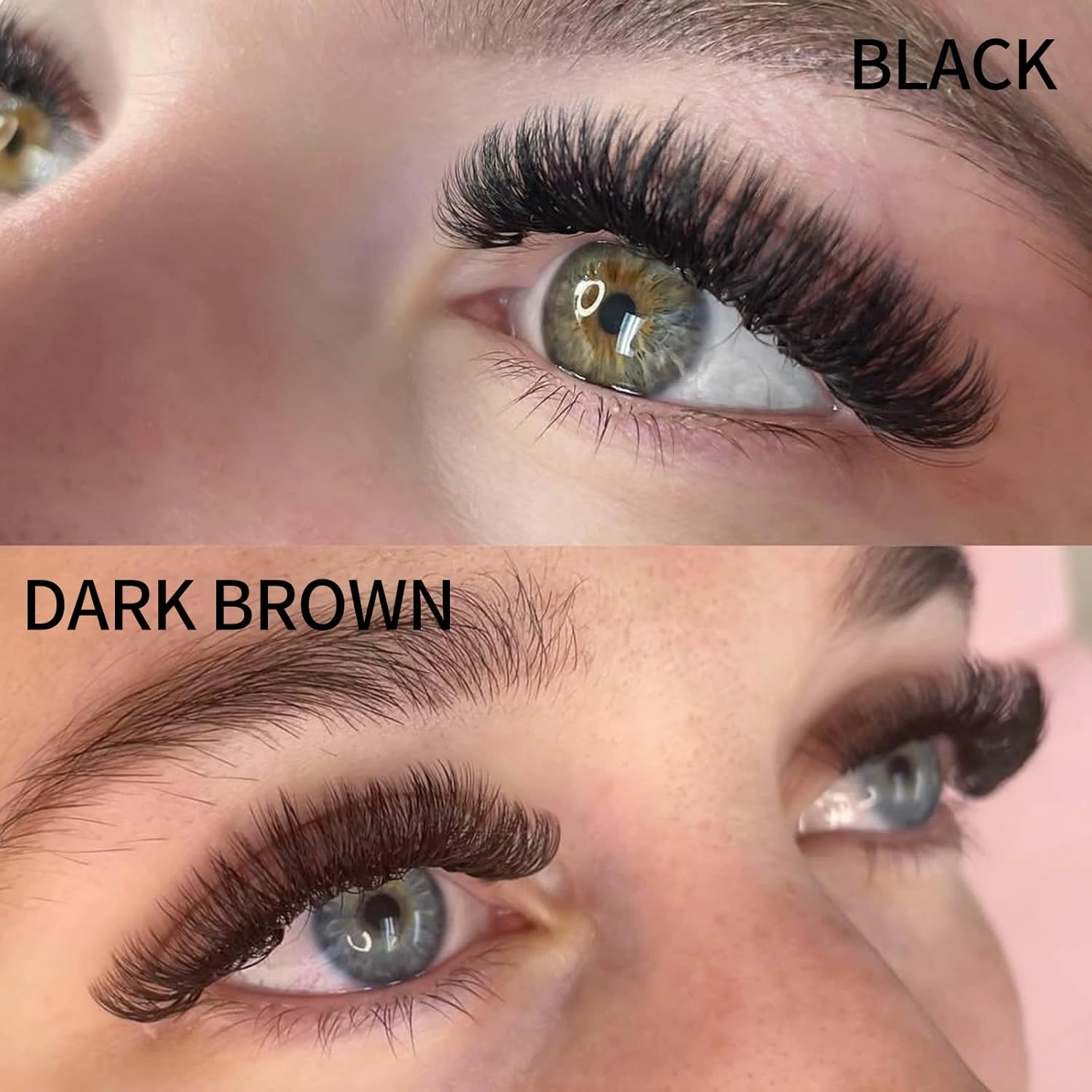 Volume Lash Extensions 10D Brown Premade Fans 500 PCS 0.07mm 9-16mm Mixed C/D Curl Short Stem Premade Volume Eyelash Extensions Pointed Base Fans by WENDY LASHES (500PCS-10D-0.07-D, 9-16mm MIXED)