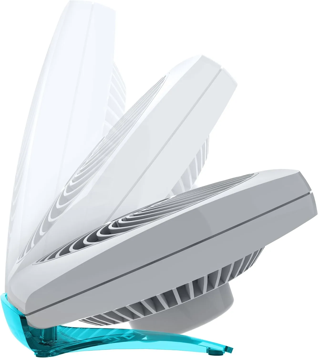 Vornado FIT Personal Air Circulator Fan with Fold-Up Design, Directable Airflow, Compact Size, Perfect for Travel or Desktop Use, Aqua