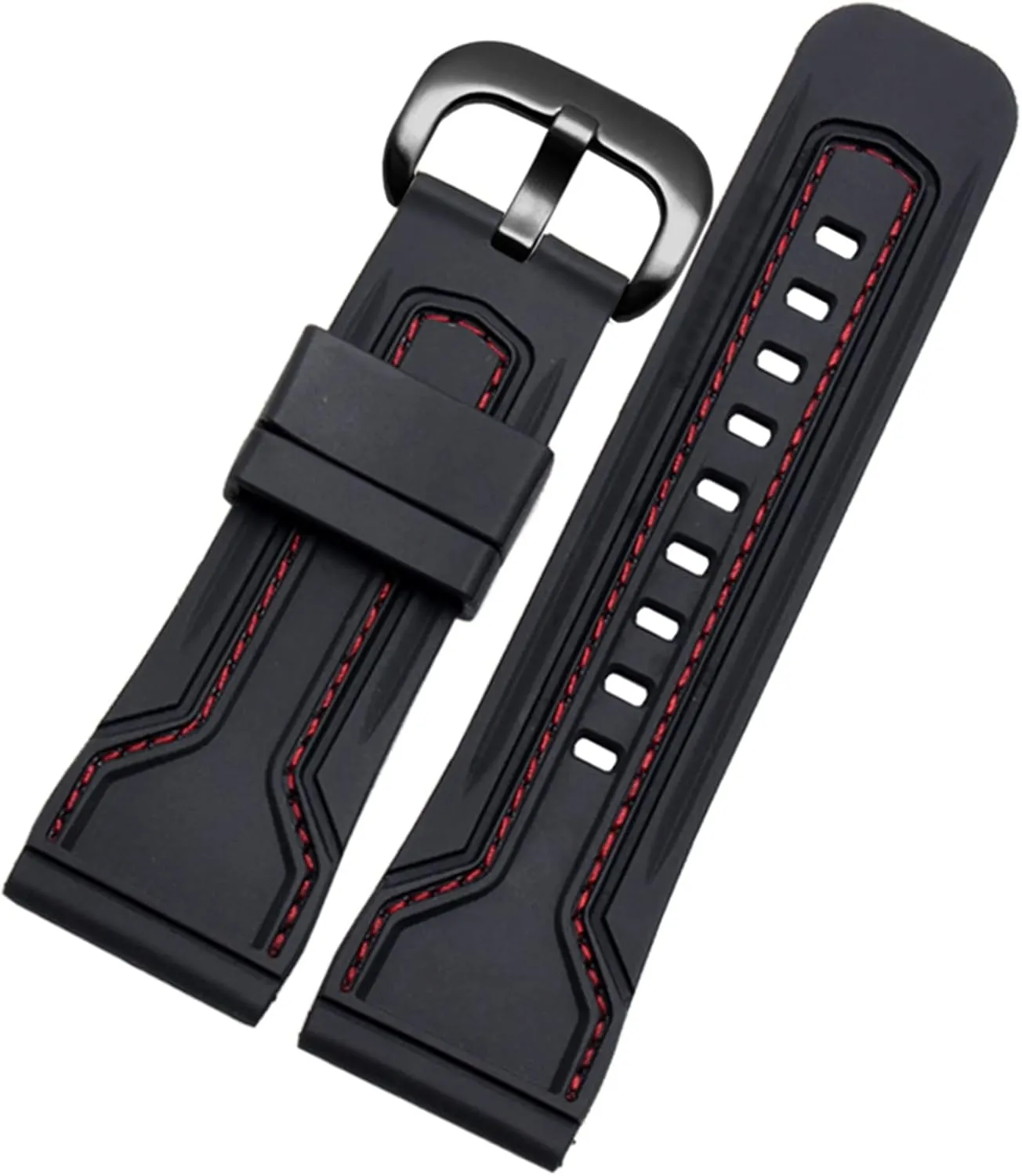WatchBands for Seven Friday Rubber Watch Strap Egler Waterproof Watch Band Sevenfriday P Series Yp3c/02 (Color : Black-Black, Size : 28mm)