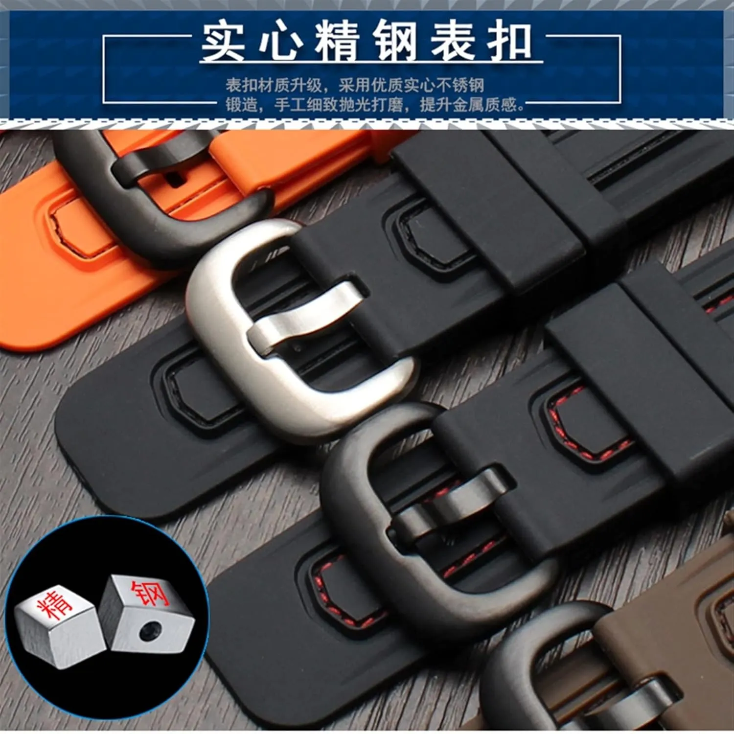 WatchBands for Seven Friday Rubber Watch Strap Egler Waterproof Watch Band Sevenfriday P Series Yp3c/02 (Color : Black-Black, Size : 28mm)