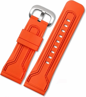 WatchBands for Seven Friday Rubber Watch Strap Egler Waterproof Watch Band Sevenfriday P Series Yp3c/02 (Color : Black-red-Steel, Size : 28mm)