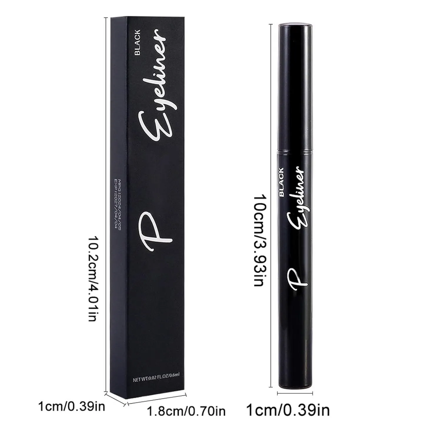 Waterproof Liquid Colorful Eyeliner, Black Brown Blue Eye Liner Makeup Pen, Waterproof Long Lasting Pocket Eyeliner with Micro Tip, Vegan Formula, Gift For Women