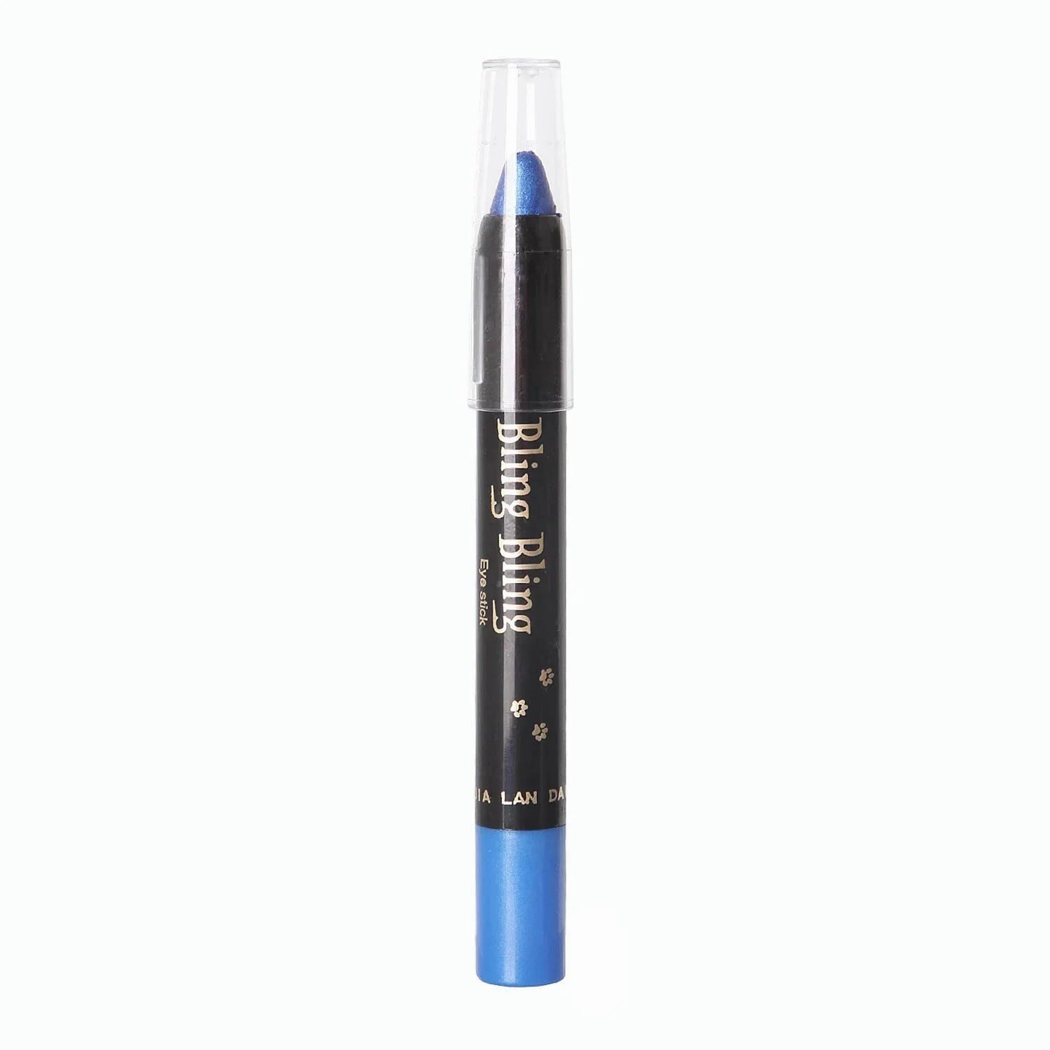 Waterproof Pearlescent Eyeshadow Eyeliner Pencil Glitter Matte Nude Eye Shadow Makeup Pigment Silkworm (Blue 01)